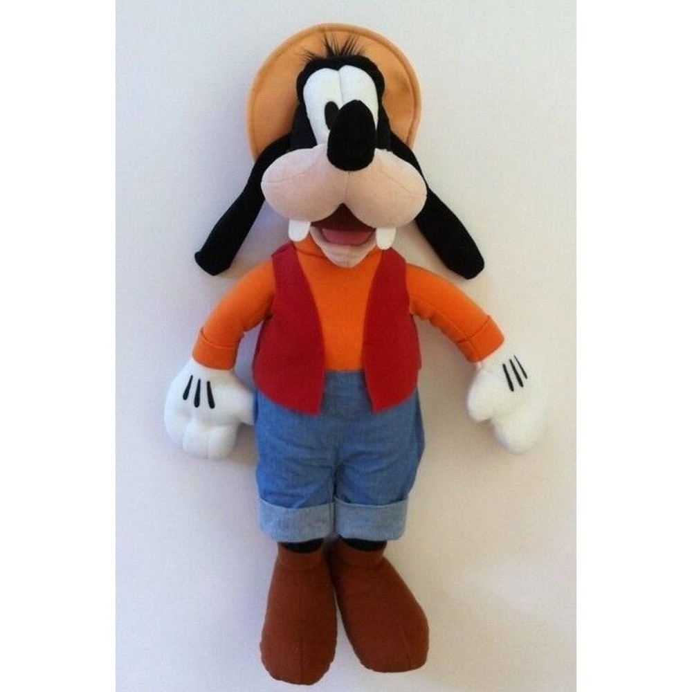 Disney Parks Authentic Goofy Gone Fishing Plush Doll Stuffed Animal Toy 20"